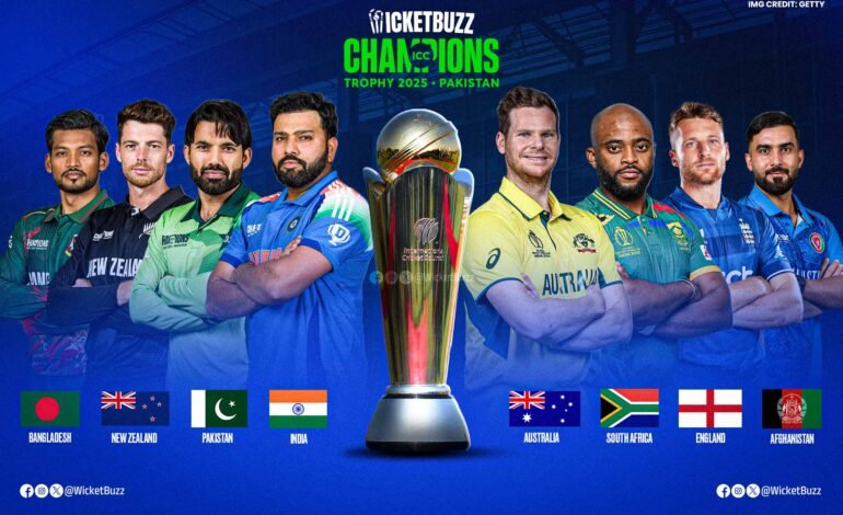 CHAMPIONS TROPHY STARTS TODAY