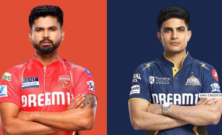 GT vs PBKS IPL 2025 match featuring captains Gill and Iyer