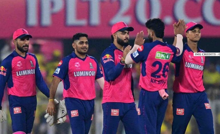 "Wanindu Hasaranga delivers a crucial spell for Rajasthan Royals in their IPL 2025 clash with Chennai Super Kings.