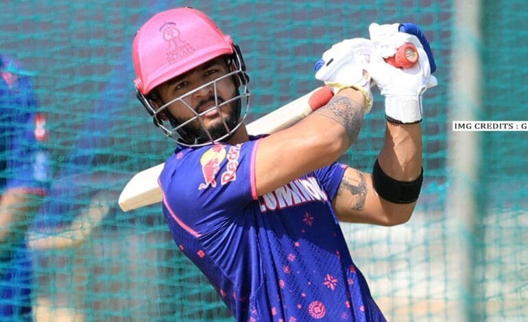 Riyan Parag leading Rajasthan Royals in IPL 2025 clash against SRH