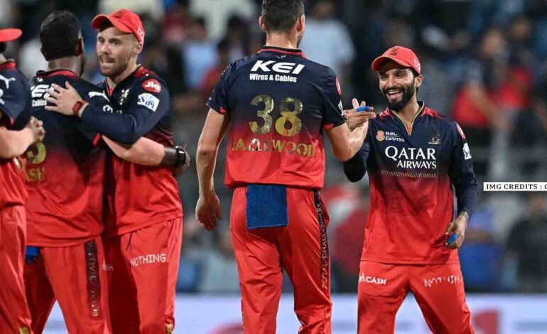 RCB captain Rajat Patidar in action at Wankhede Stadium