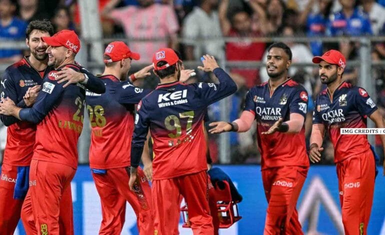 Royal Challengers Bengaluru players rejoice after a historic win over MI in IPL 2025
