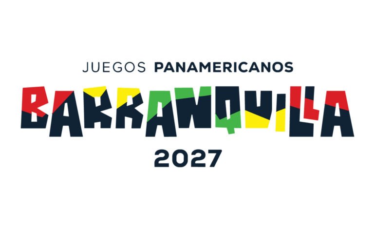 Cricket match illustration with flags of USA, Canada, Brazil, Argentina and West Indies, representing cricket included in the 2027 Pan American Games.