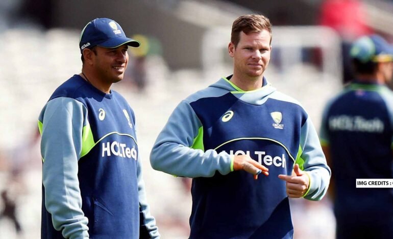 Steven Smith trains in a baseball cage in New York during recovery ahead of the second Test against West Indies.