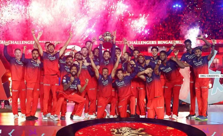 RCB players celebrate winning IPL 2025 final
