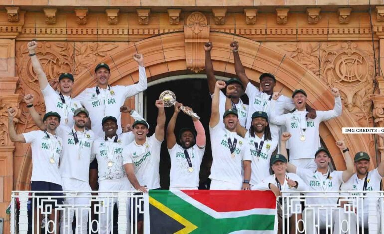 Aiden Markram celebrates century during WTC Final at Lord’s
