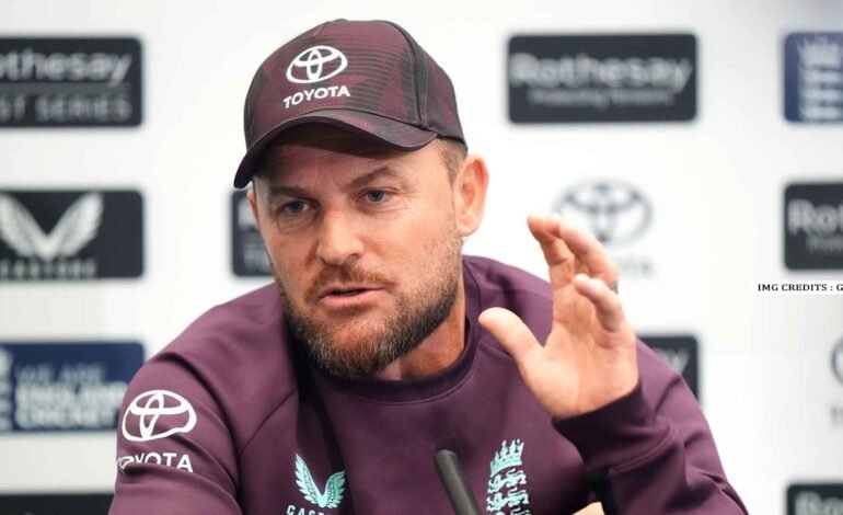 Brendon McCullum addresses media post-match at Edgbaston