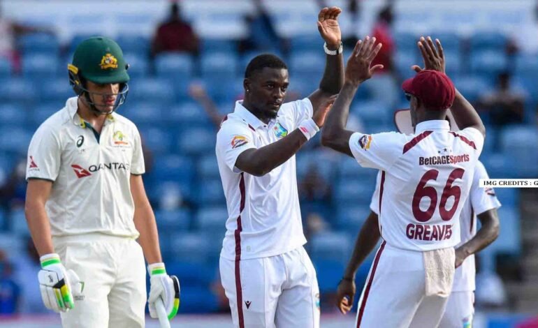  Australia vs West Indies Test Grenada 2025: Seales Strikes as King’s Fifty Shifts Momentum