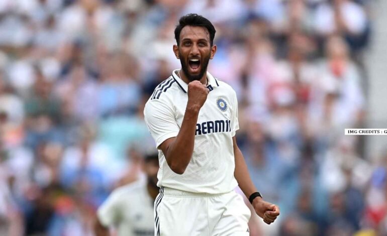 Prasidh Krishna celebrates Ben Duckett’s dismissal during India vs England 5th Test Day 4