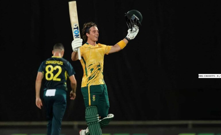  Dewald Brevis Record T20I Century Stuns Australia in Darwin