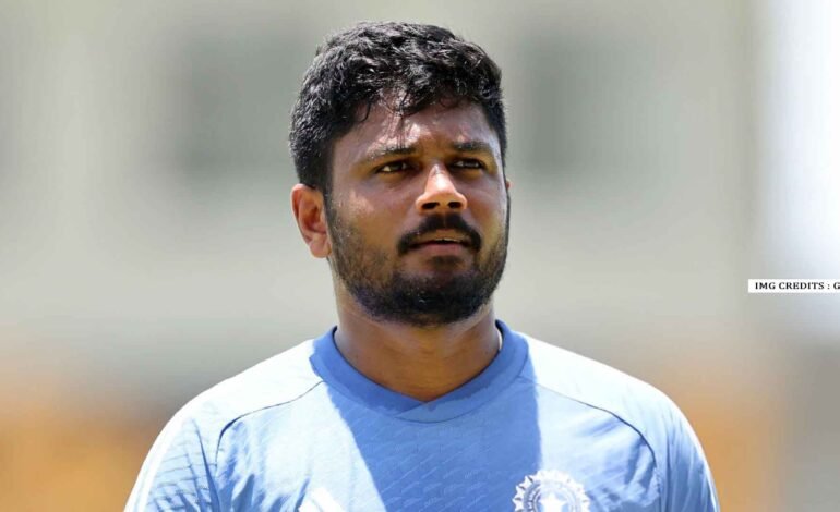 Sanju Samson keeping wickets for India in Asia Cup 2025