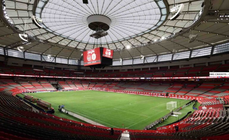 Players competing in Canada Super 60 2025 at BC Place Stadium, Vancouver