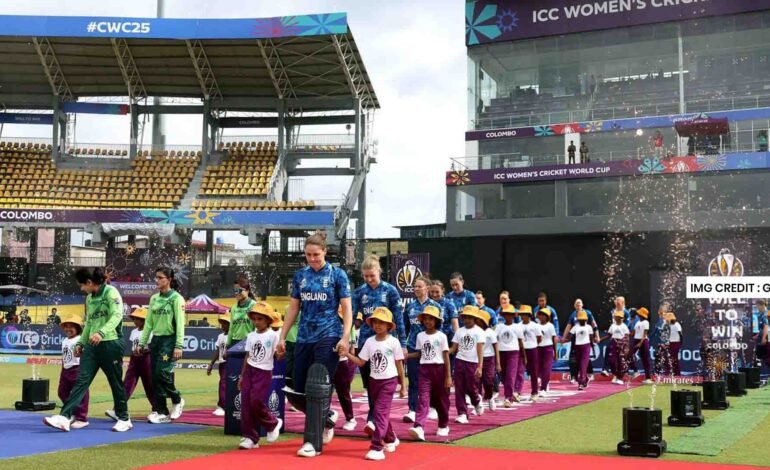 Pakistan vs England Women’s World Cup toss at Colombo Stadium.