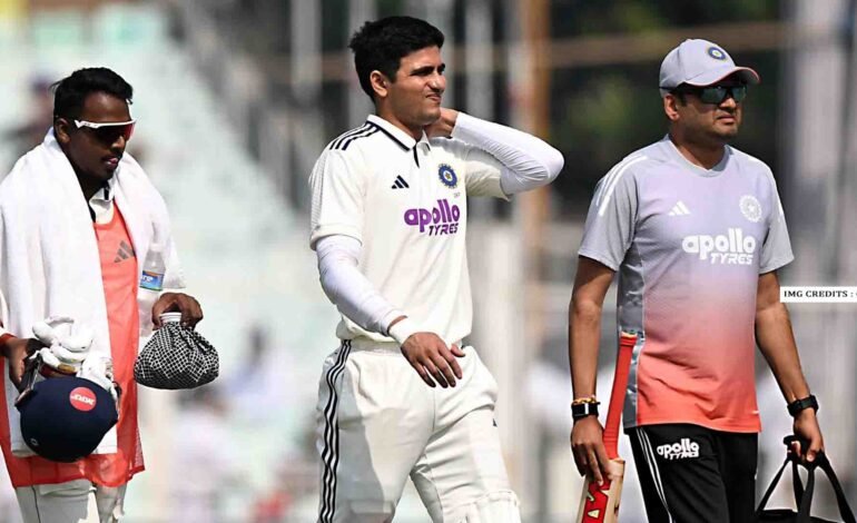  Shubman Gill Injury Update: India Batter Hospitalised After Neck Spasm During Kolkata Test